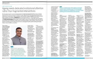 Ageing needs dedicated institutional attention rather than fragmented interventions
