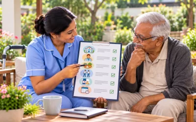 Step down care checklist for elderly patients after hospital discharge
